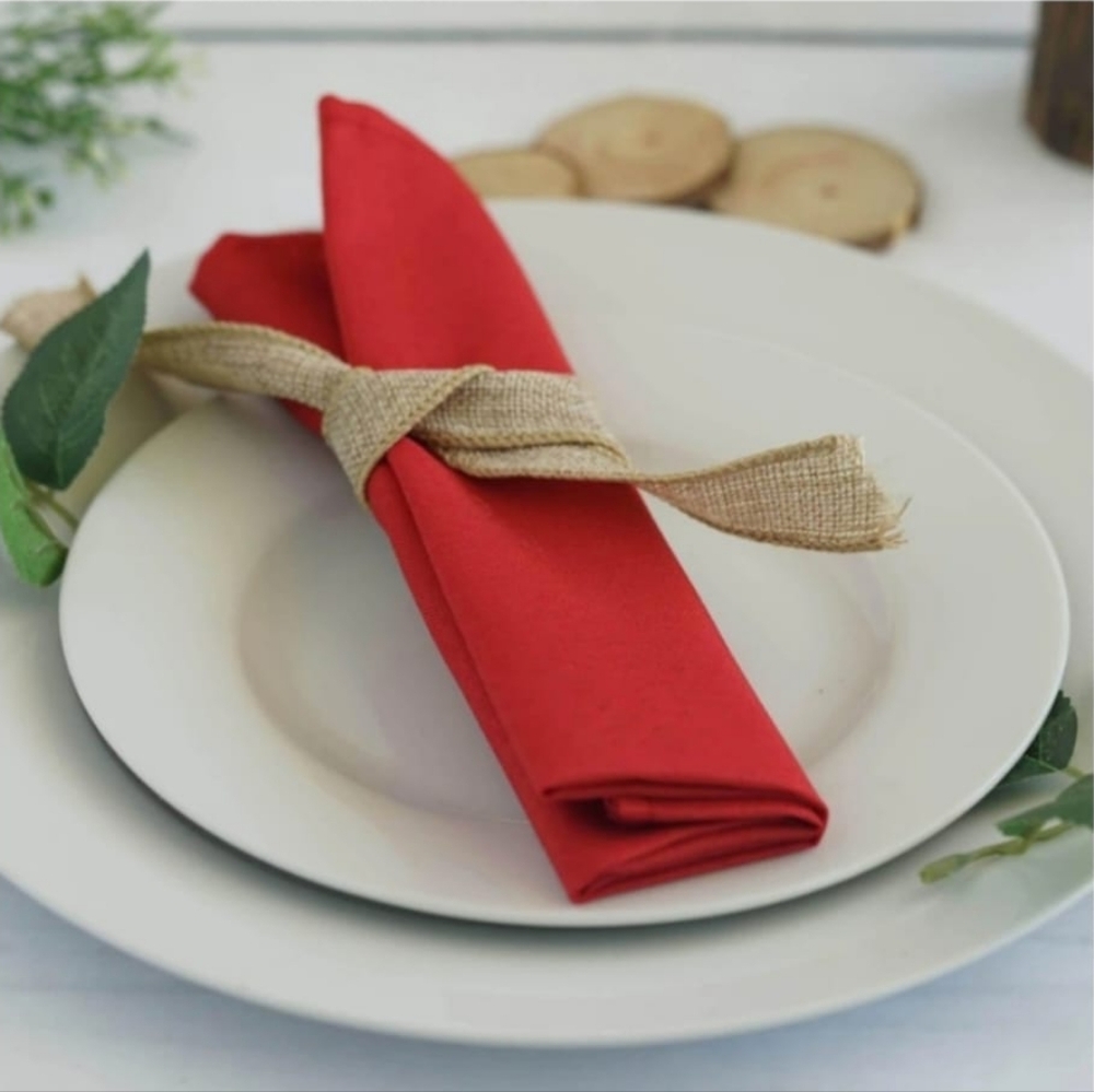 Dillard's Elegant Red Napkins
